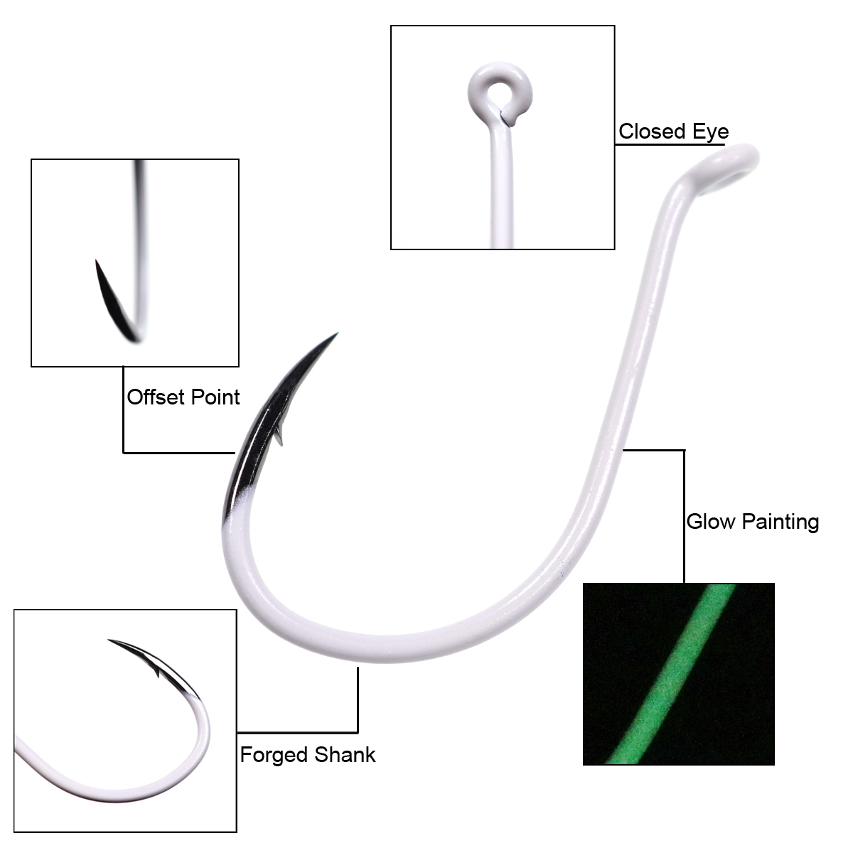 25 teile/schachtel Leucht Impo – Fishing Hook Offset Bewertung und Preis